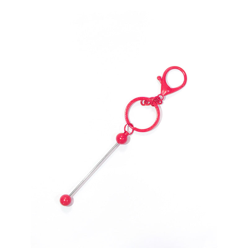 Llavero de metal con beadable de bricolaje al por mayor